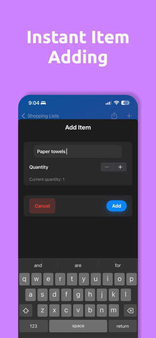 Shared Grocery List: Shopping Screenshot 2 of 7