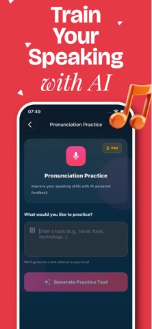 English Pronunciation AI iPhone screenshot
