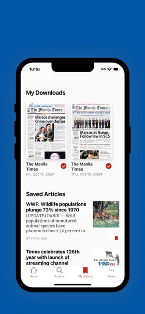 The Manila Times Digital iPhone screenshot 2