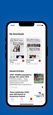 The Manila Times Digital iPhone screenshot 2