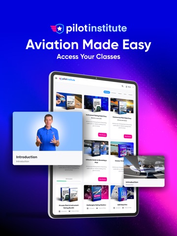 Pilot Institute App iPad screenshot