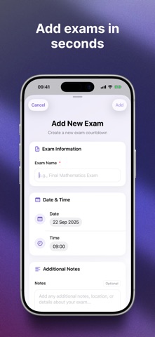 Exam Countdowns - School & Uni Screenshot 2 of 5