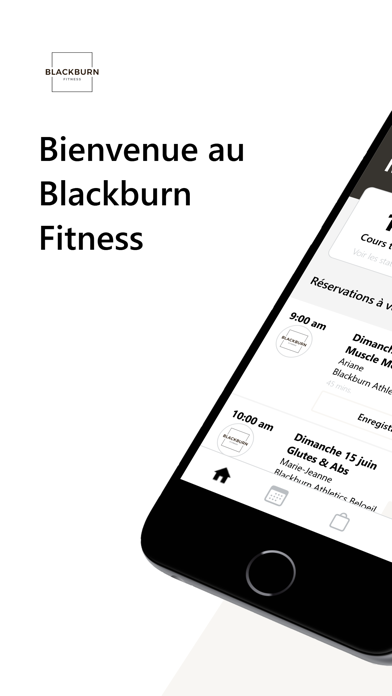 Blackburn Fitness App app screenshot