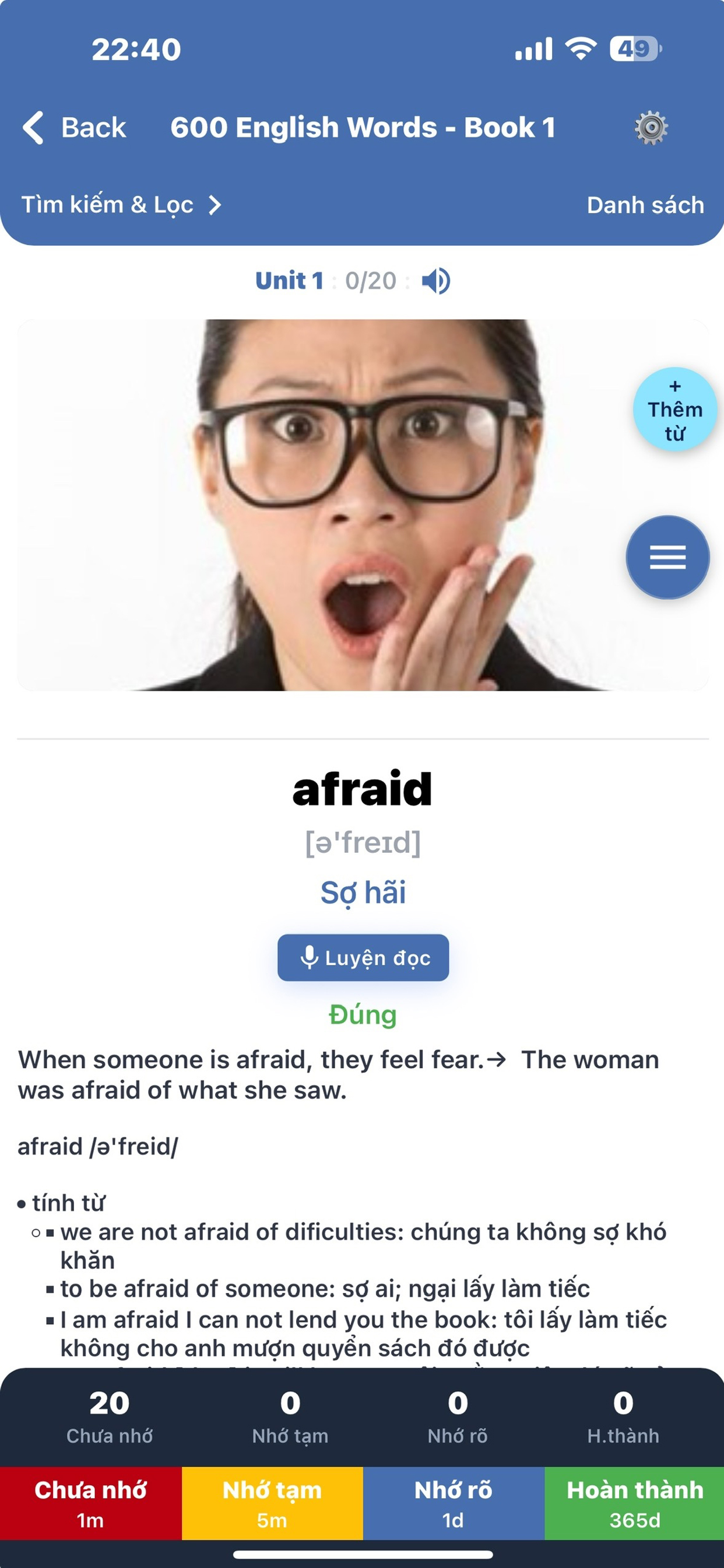 iVoca Học từ vựng tiếng anh. screenshot 6
