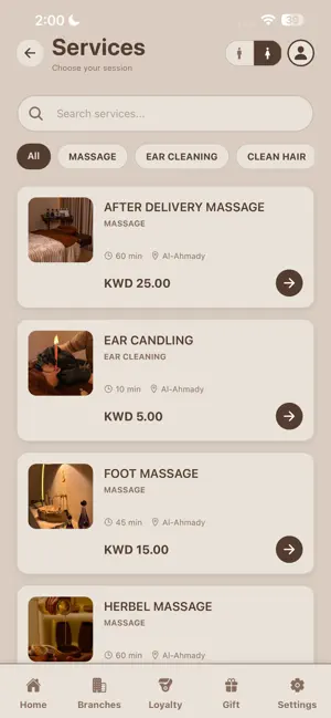 USH SPA – Spa Booking screenshot 1