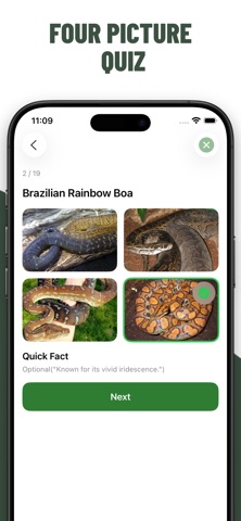 Snakes Quiz Guess Snake iPhone screenshot