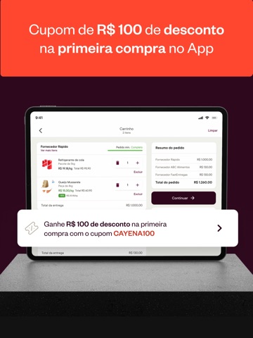 Cayena iPad screenshot