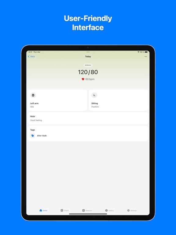 Blood Pressure.Tracker Monitor iPad screenshot 3 - Medical app