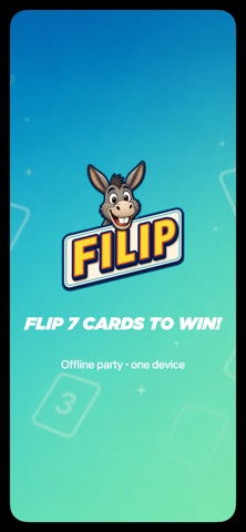 Filip - Flip 7 cards to win! screenshot 1