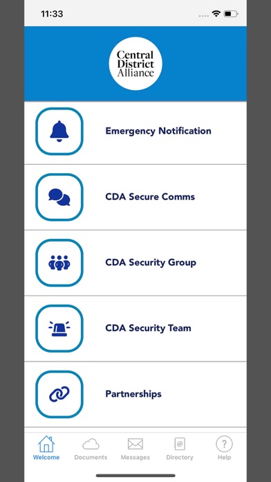 CDA Alerts Screenshot