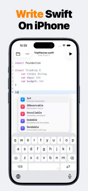 Swift Code Coding: SwiftMate iPhone screenshot 2