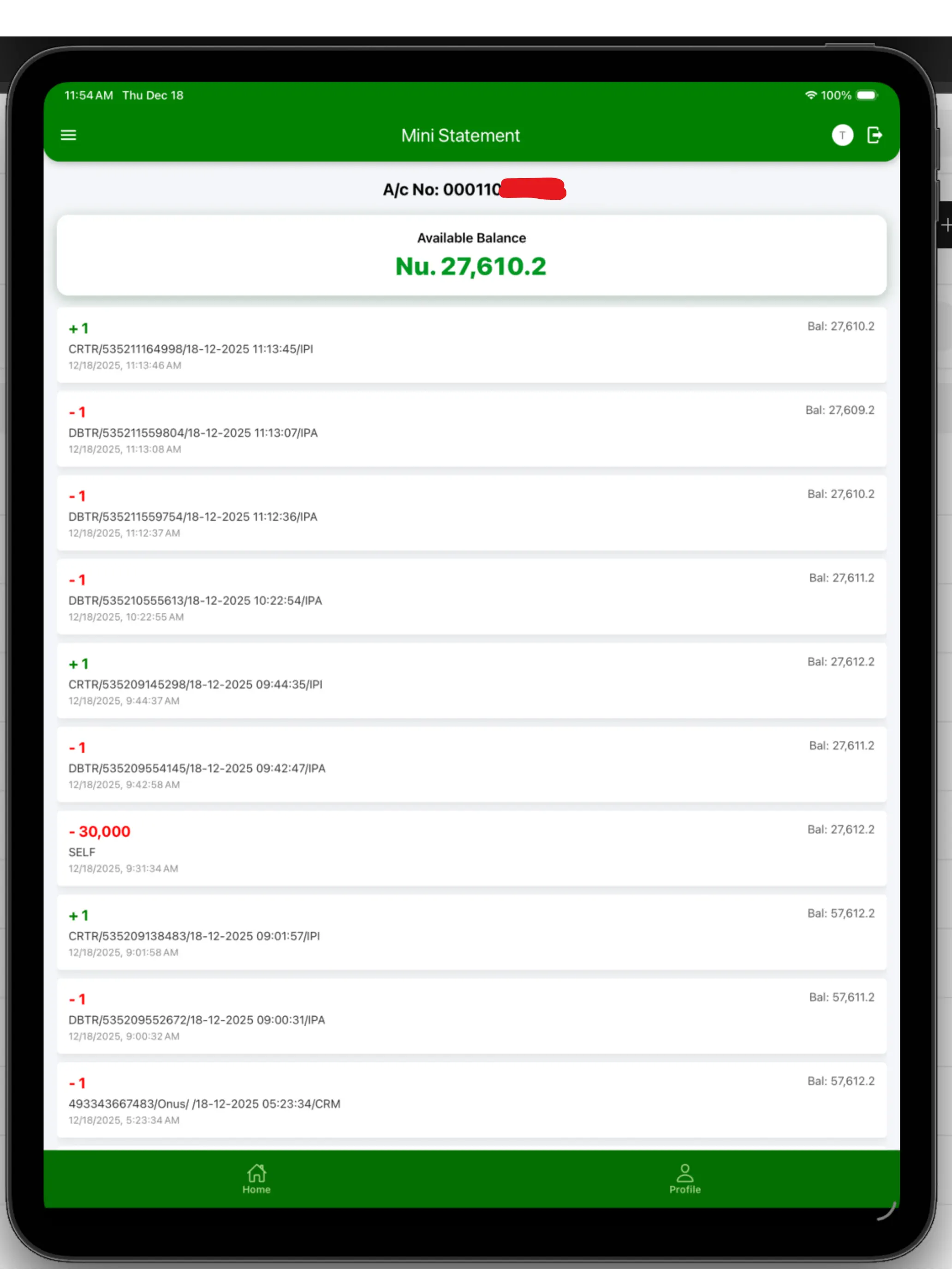 #10. Agent Banking (iOS) Podle: BHUTAN DEVELOPMENT BANK LTD