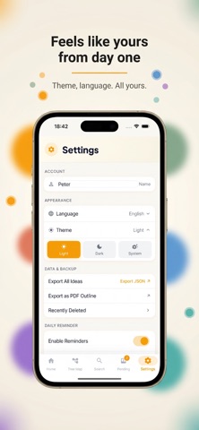 Idea Think: Thought Organizer iPhone screenshot