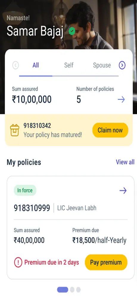 My LIC screenshot 5