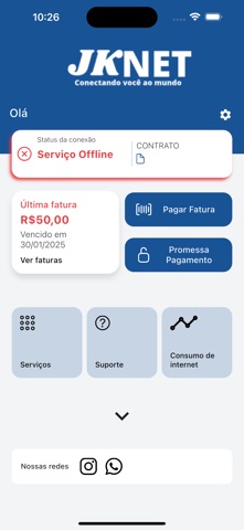 JK NET TELECOM iPhone screenshot