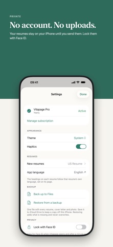 Vitapage: CV & Resume Builder Screenshot 8 of 8