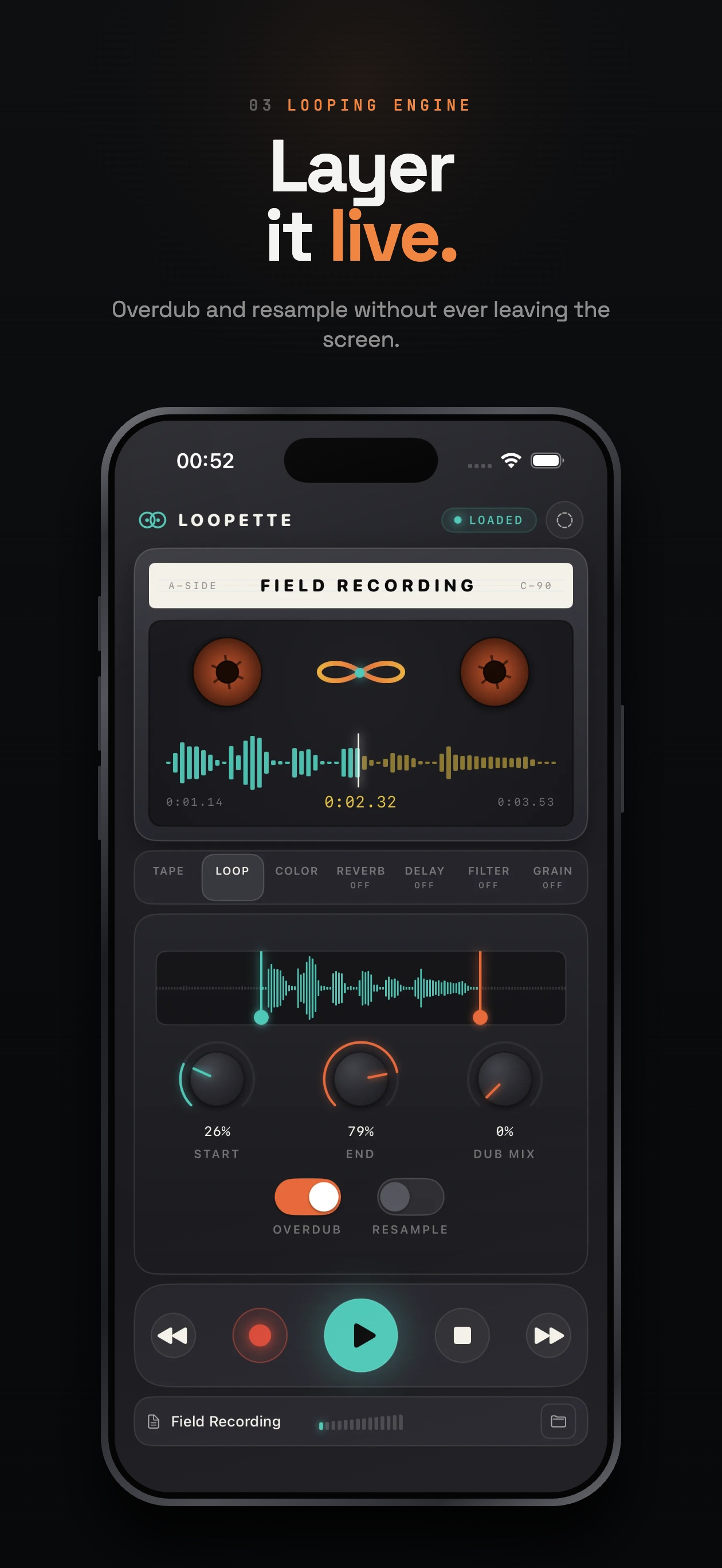 Loopette: Cassette Tape Looper screenshot 4
