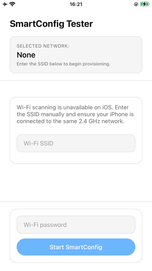 #2. SmartConfig Tester (iOS) Podle: Future Technologies Laboratory