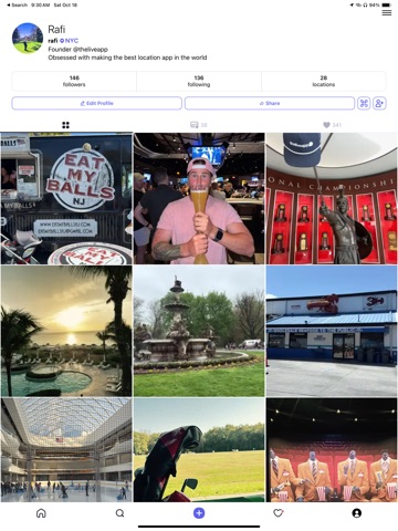 theliveapp iPad screenshot
