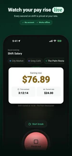 Shift Salary: Pay & Timesheet screenshot 1