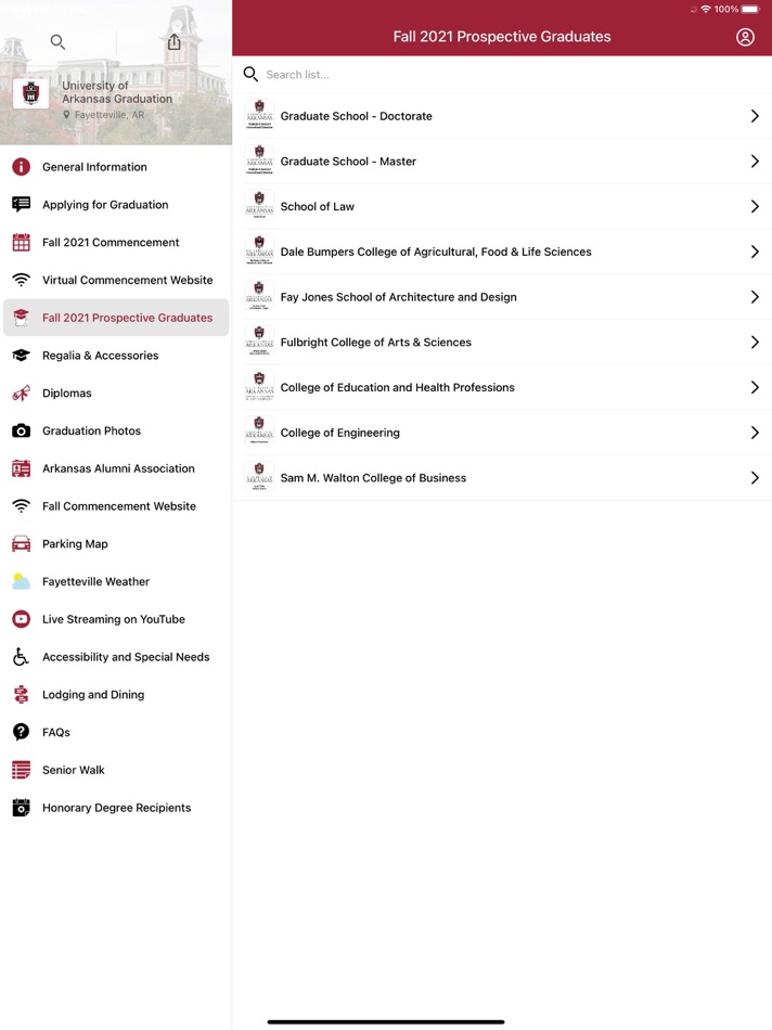 #3. Univ of Arkansas Graduation (iOS) 由: University of Arkansas