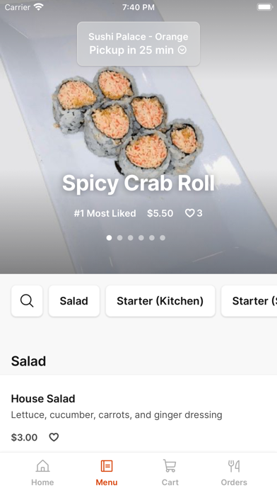 Sushi Palace iPhone screenshot 2 - Food & Drink app