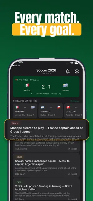 World Soccer Digest 2026 iPhone screenshot 2