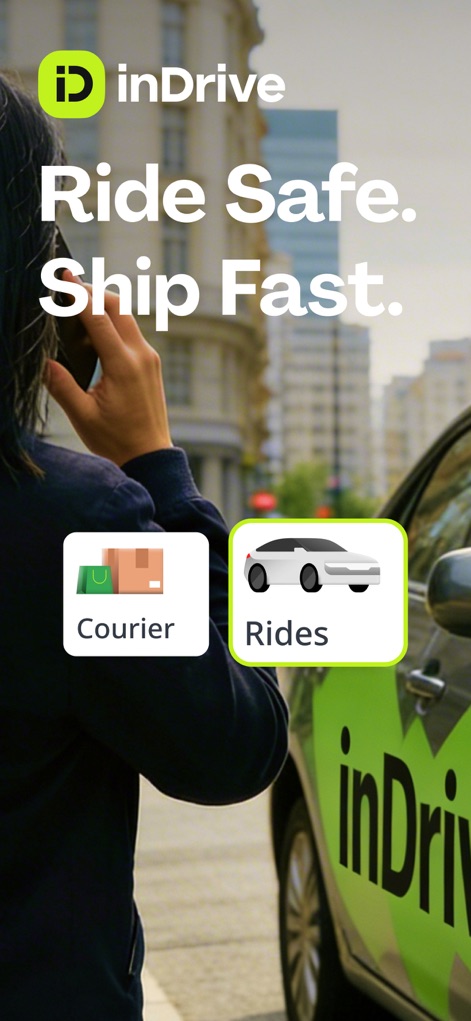 inDrive. Save on city rides - Services wählen