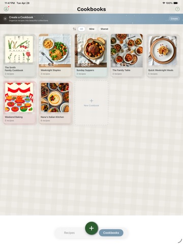 Heirloom Recipe Box iPad screenshot