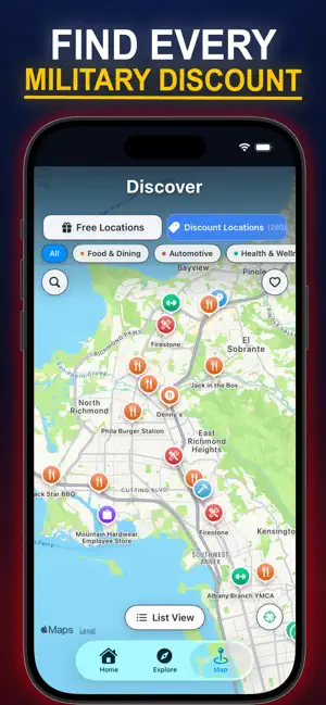 Military Benefits App iPhone screenshot 1