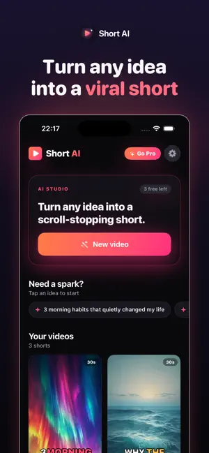 AI Shorts Maker screenshot 1