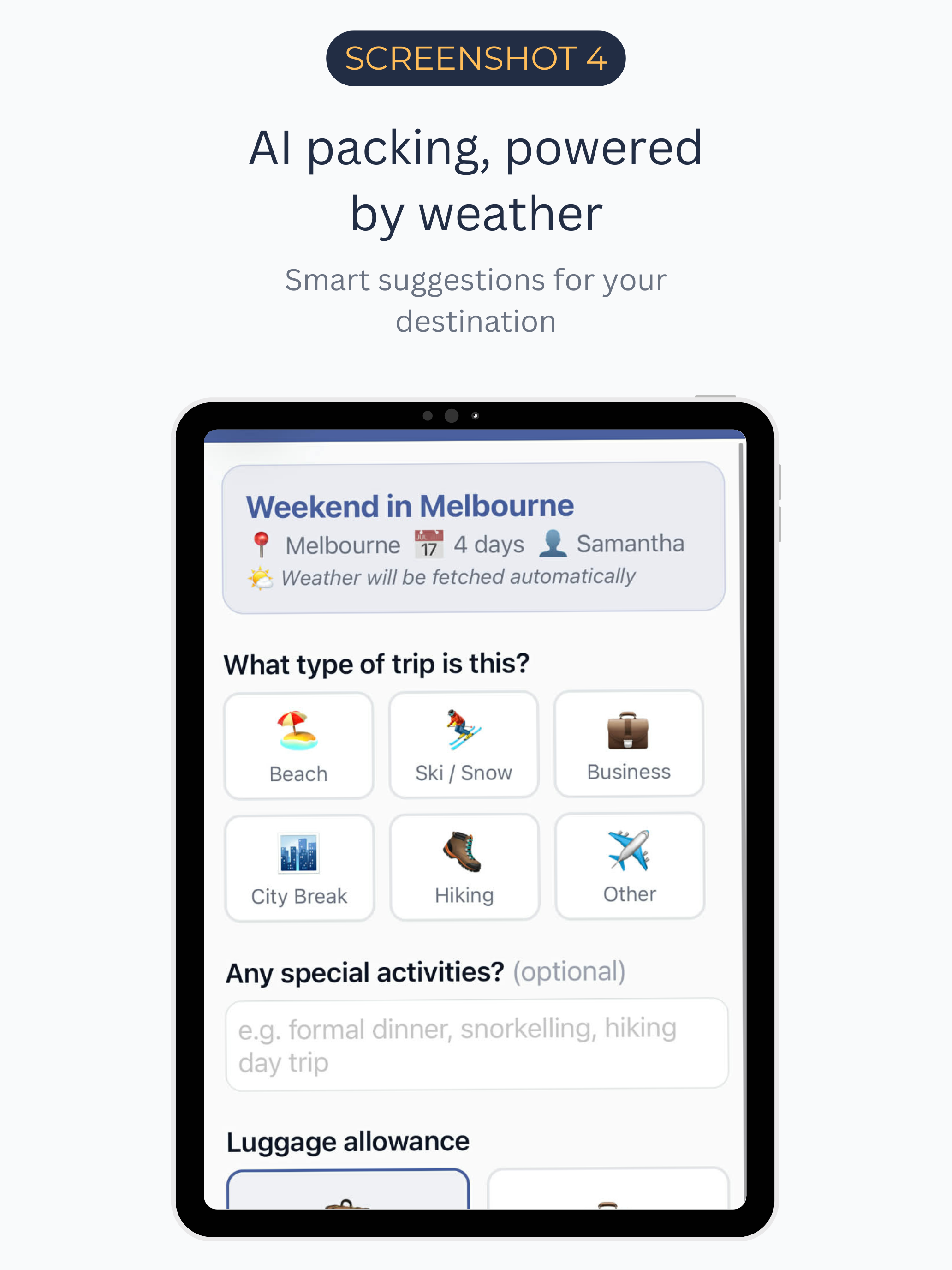TripFlow: Packing Organiser