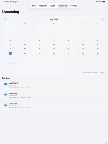 BalancePilot iPad screenshot