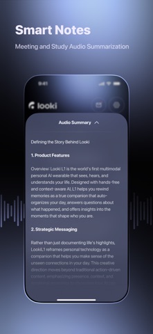 Looki-AI Lifelog iPhone screenshot