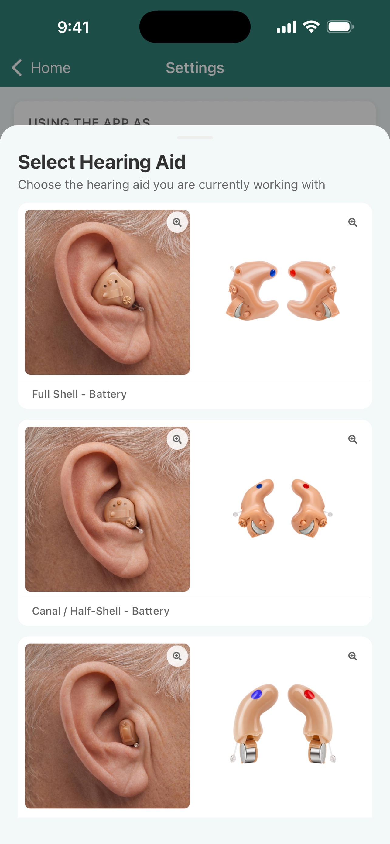 Screenshot 2 of Hearing Aid Care App