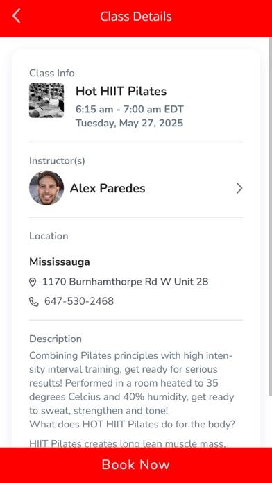 HOT Yoga & Pilates Screenshot