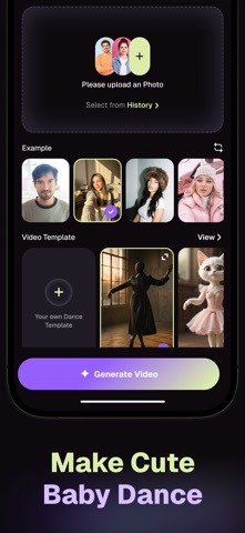 Baby Dance Video - BabDance.AI screenshot