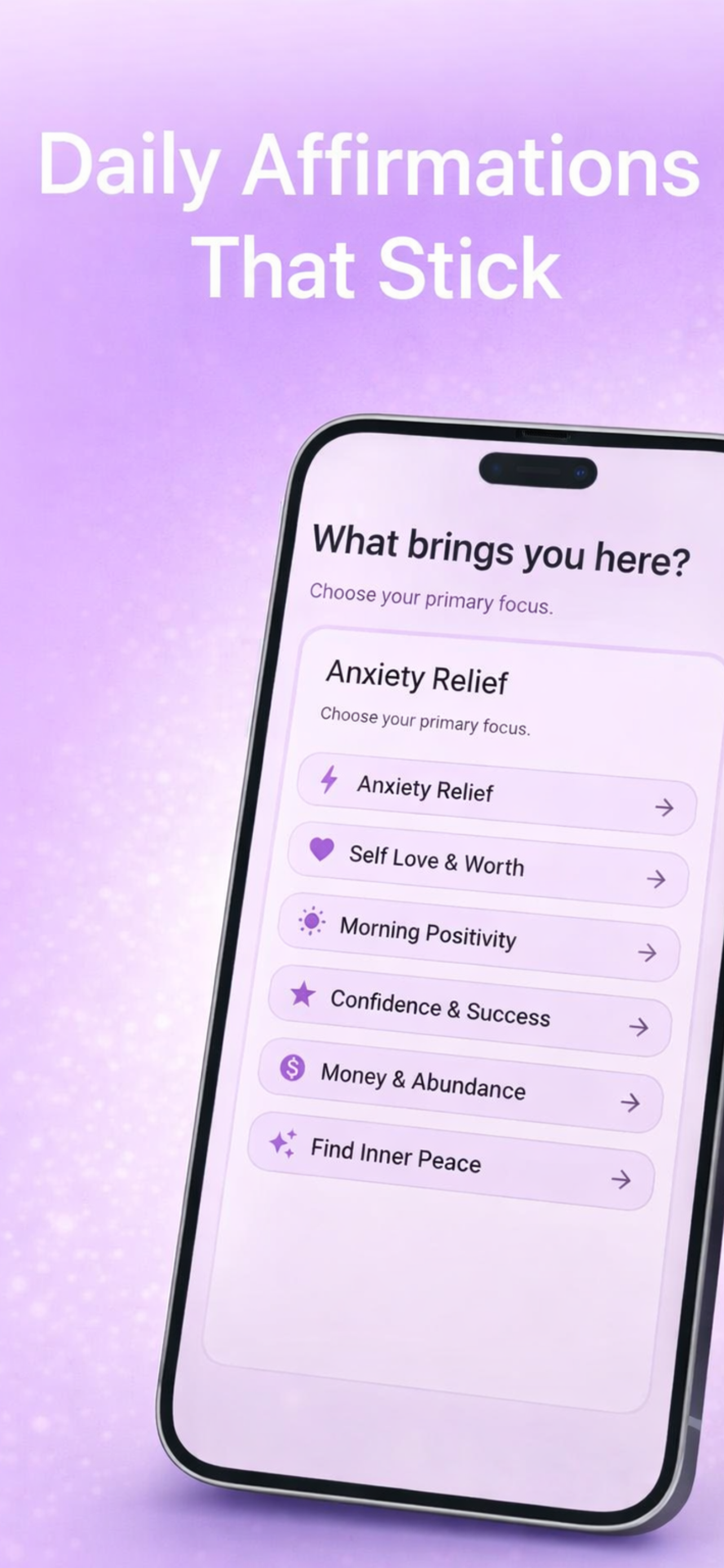 Affirmations: Aura Mind Reset screenshot 3