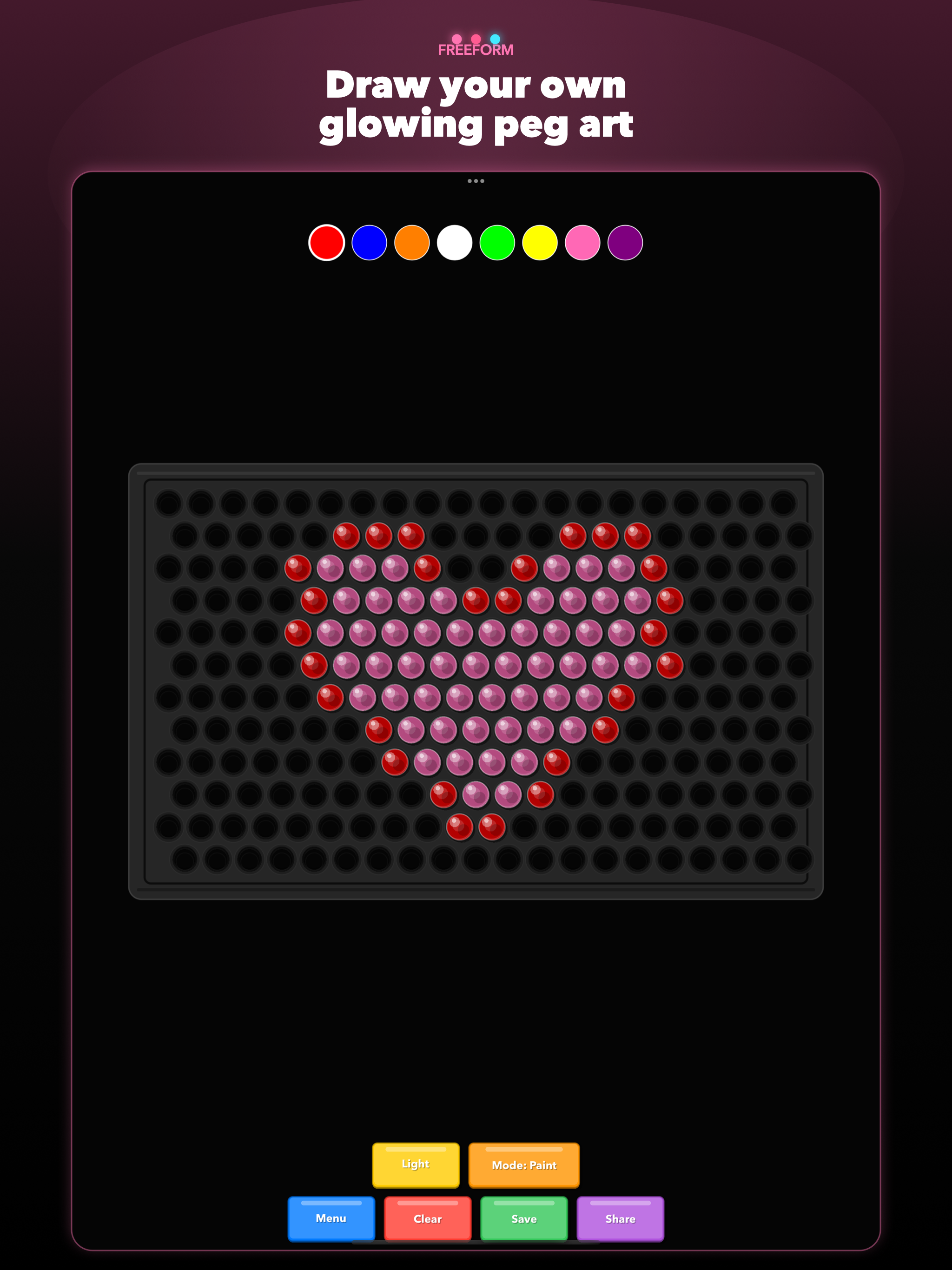 AsciiBrite: Glowing Peg Art screenshot 9