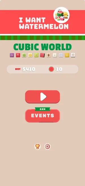 I Want Watermelon: Cubic World screenshot 1