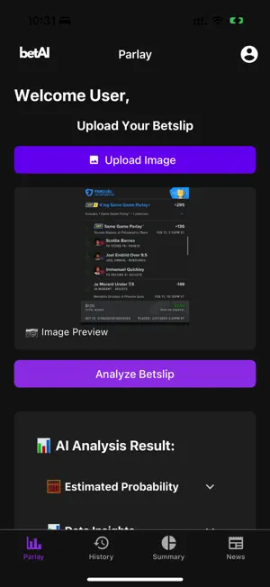 BetAI screenshot 1