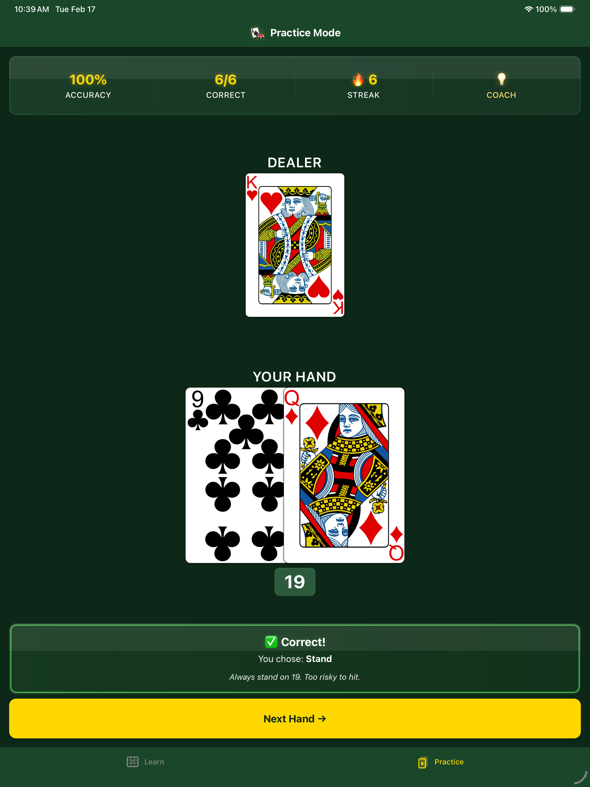 Basic Strategy Blackjack screenshot 6