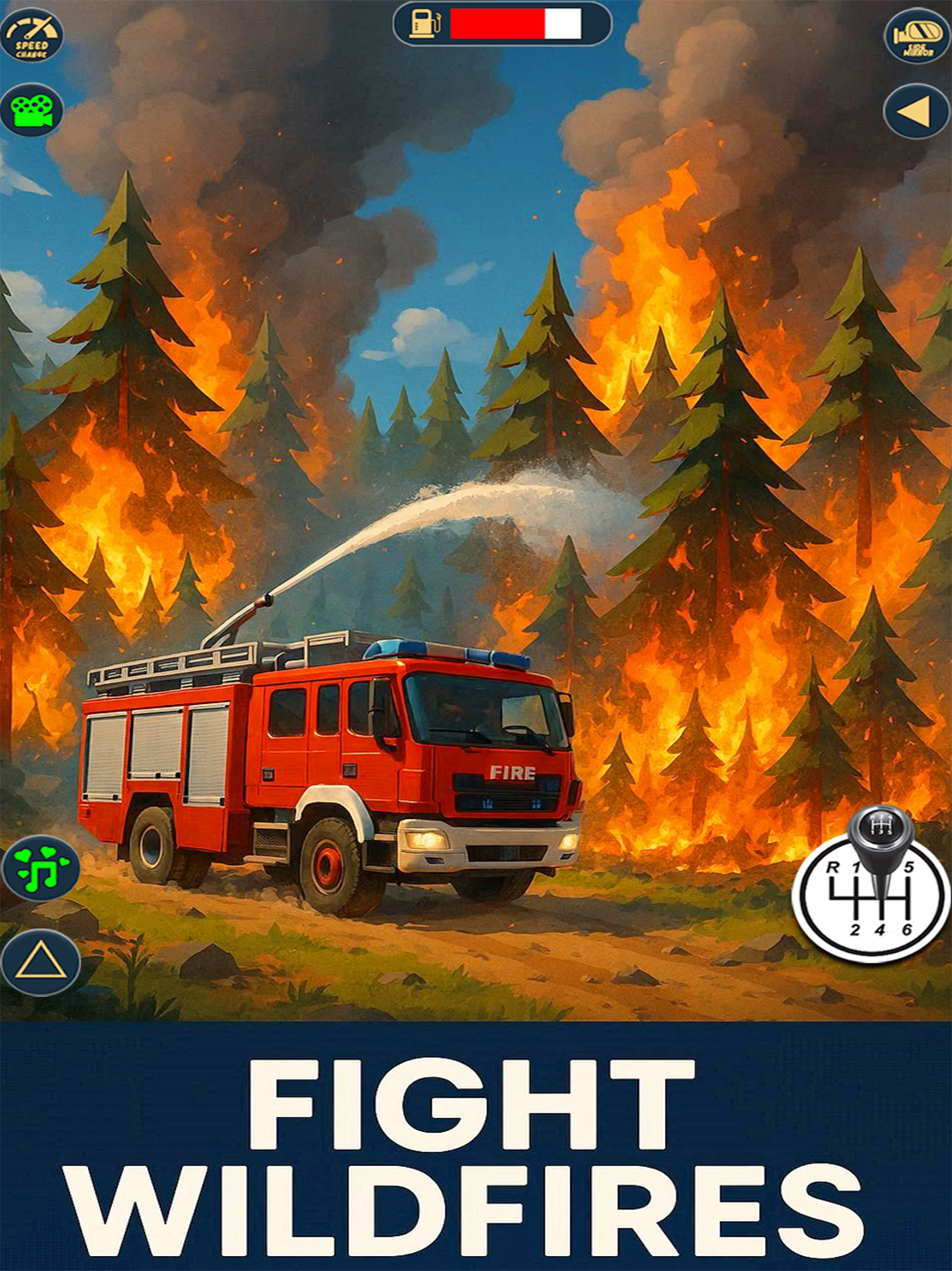 Fire Truck Simulator 3D Games