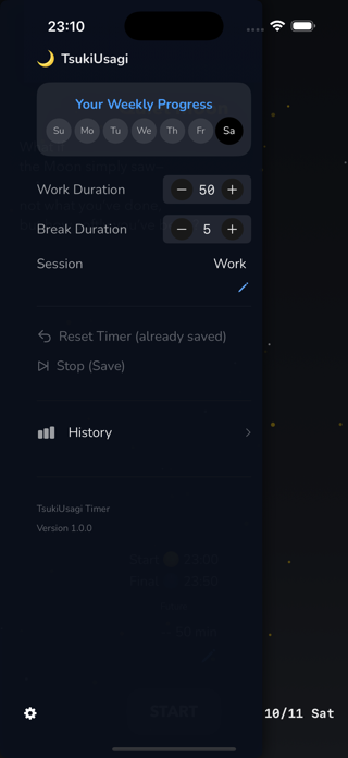 TsukiUsagi Timer Screenshot 2 of 4