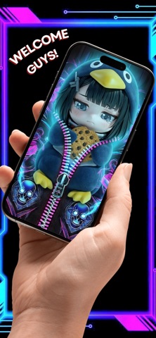Gugugaga: Zipper & Lock Screen iPhone screenshot