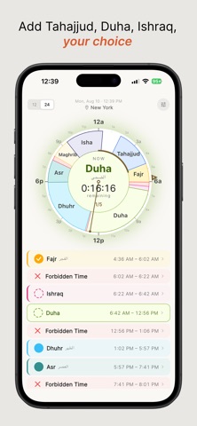 prayer clock° iPhone screenshot 2
