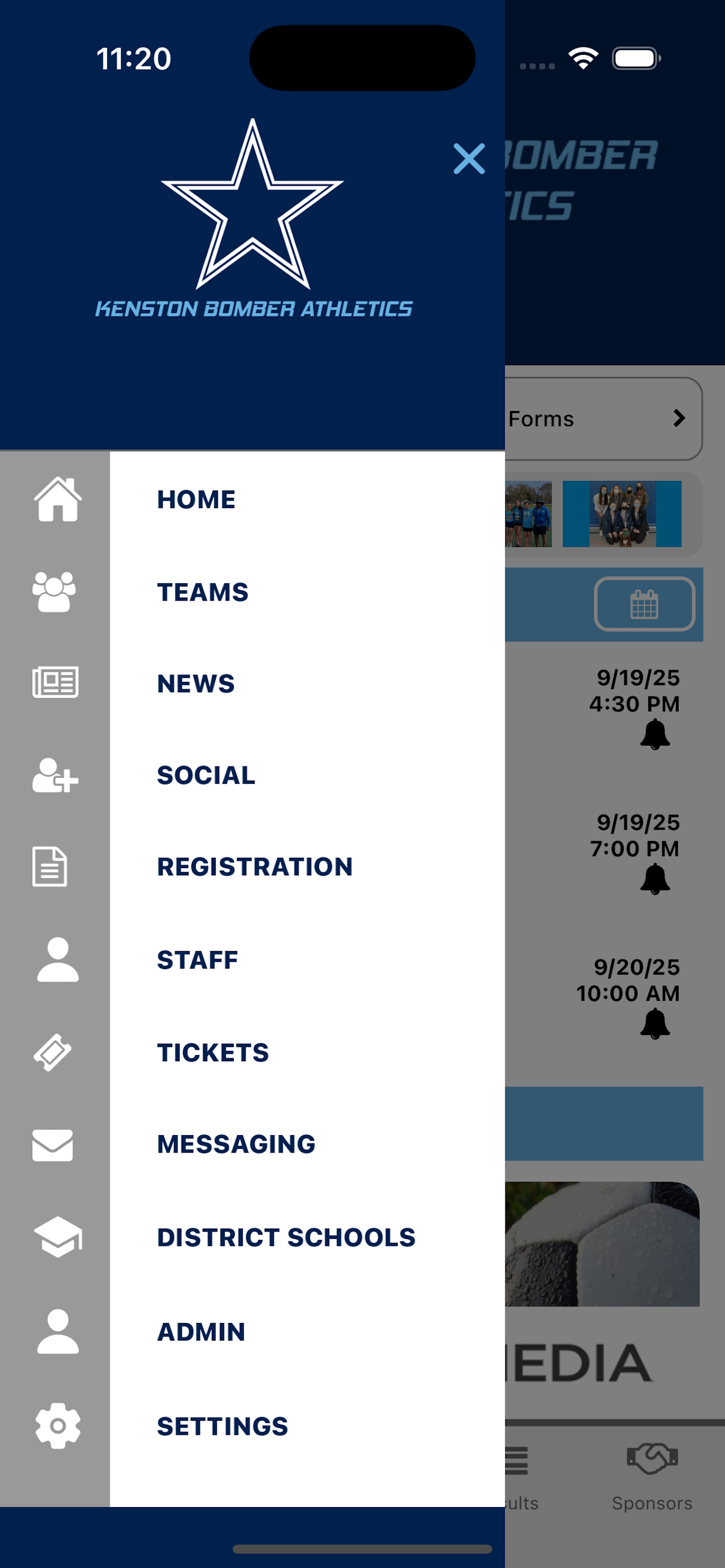 Kenston Bombers Athletics screenshot 4