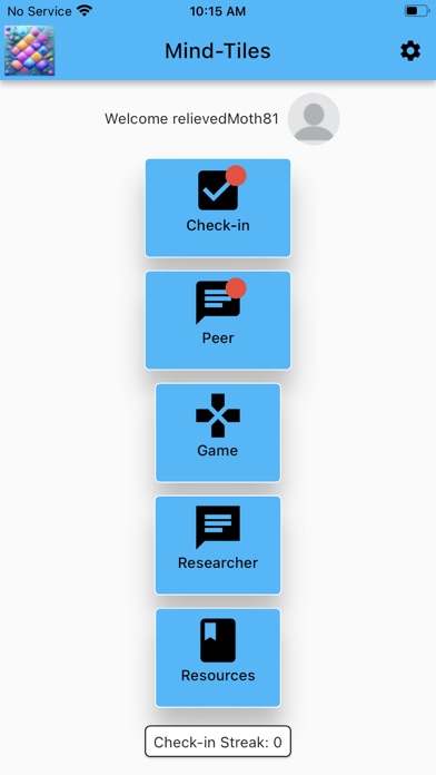 Screenshot 1 of Mind-Tiles App