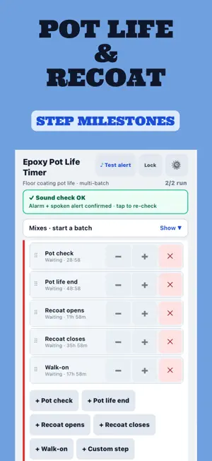 Epoxy Pot Life Timer screenshot 4