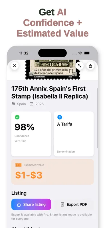 StampSnap: Identifier & Value screenshot 2 of 6